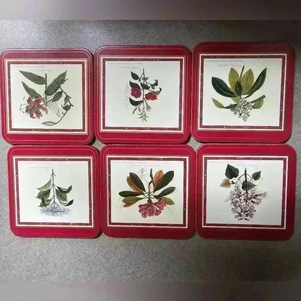 Pimpernel, Flora Japonica Coasters, Set of 6